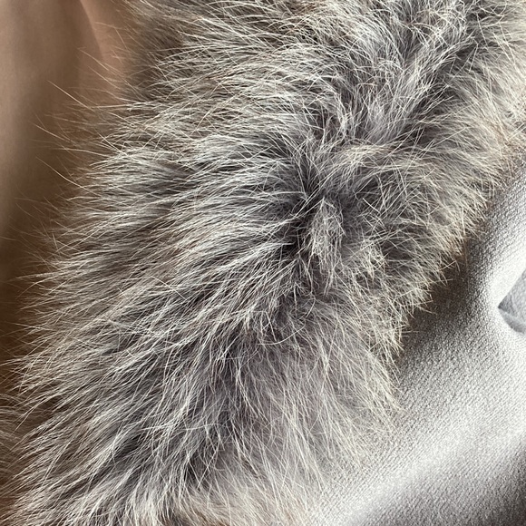 Stunning Wool Belted fur Coat Size XS S 4 6 - Picture 6 of 10